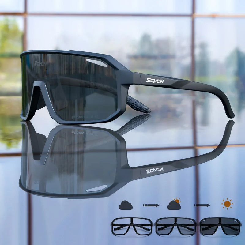 Óculos Fotocromático SCVCN Unissex Esportivo Com Proteção UV400