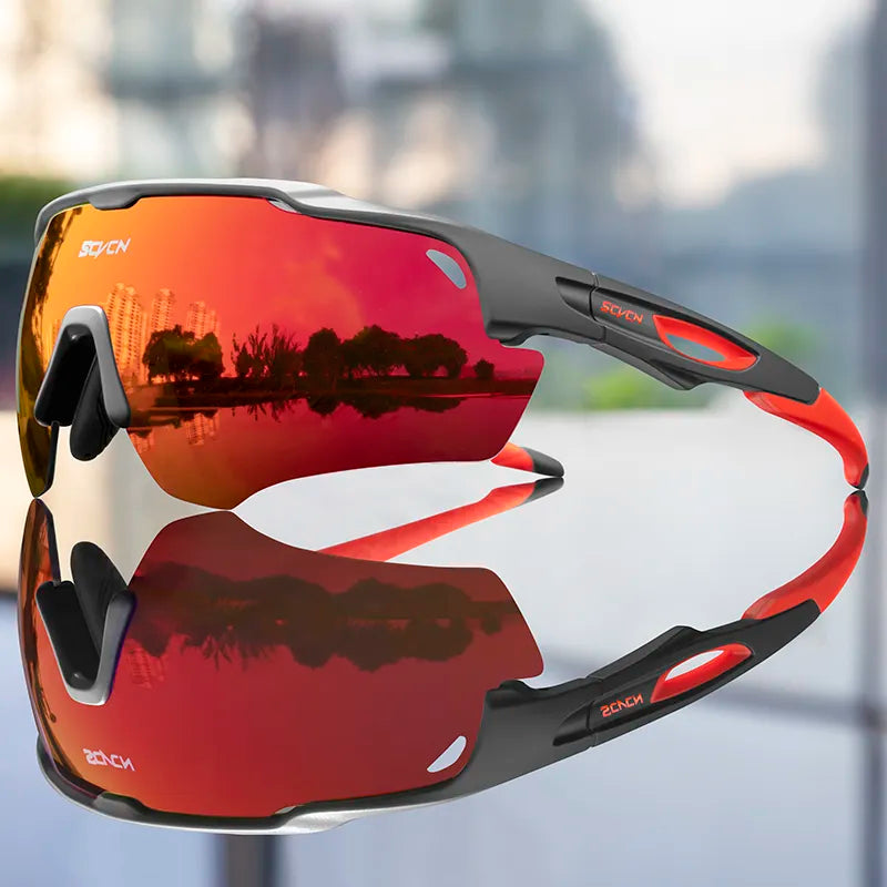 Óculos Esportivo Unissex Opção Com 5 Lentes Polarizadas e Proteção UV400