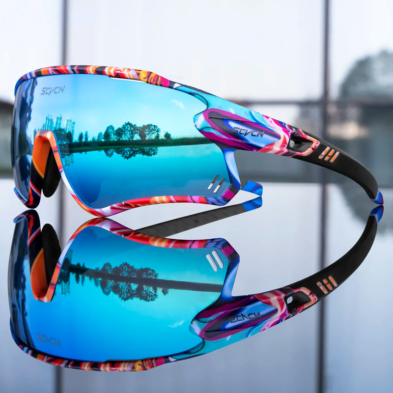 Óculos Esportivo SCVCN MTB Unissex Com Lentes Polarizadas e Proteção UV 400
