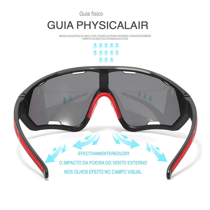 Óculos Unissex Esportivo Com Proteção UV400