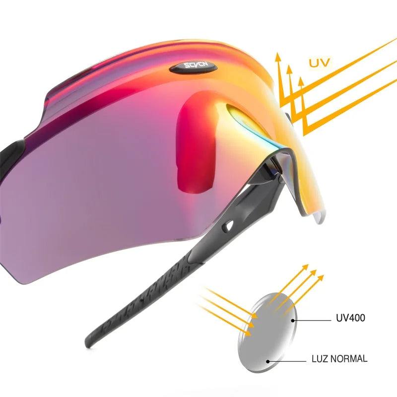 Óculos de Sol Unissex Scorpion com Lente Polarizada e Proteção UV400