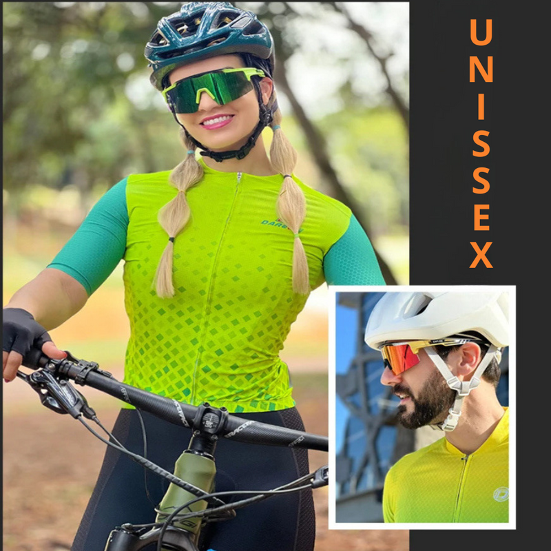 Óculos Esportivo Unissex Opção Com 3 Lentes Polarizadas e Proteção UV400