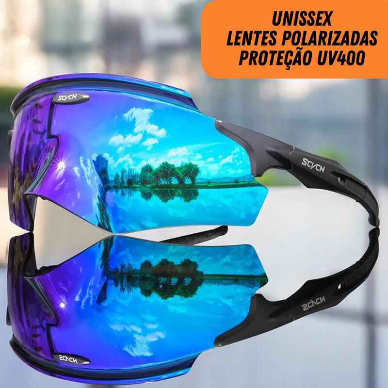Óculos de Sol Unissex Scorpion com Lente Polarizada e Proteção UV400
